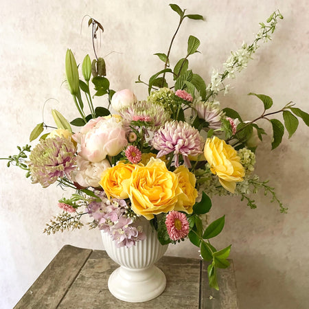 Fiona Yellow Rose White peony Flower bouquets
